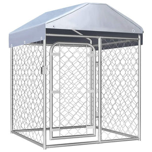 Pet Totality Outdoor Dog Kennel with UV Resistant Roof, Multiple Sizes - Pet Totality