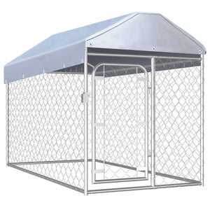 Pet Totality Outdoor Dog Kennel with UV Resistant Roof, Multiple Sizes - Pet Totality
