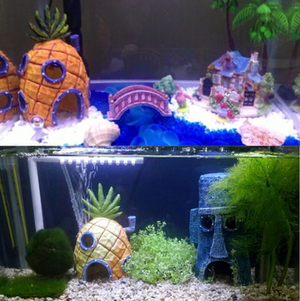 Pet Totality Spongebob Pineapple House for Aquarium Fish Tanks - Pet Totality