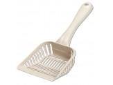 Petmate Litter Scoop With Microban Bleached Linen Giant Case Of 12 - Pet Totality