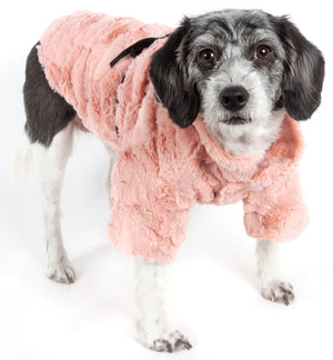 Pink-Mink' Luxury Designer Pet Coat - Pet Totality