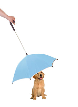 Pour-Protection Umbrella With Reflective Lining And Leash Holder - Pet Totality