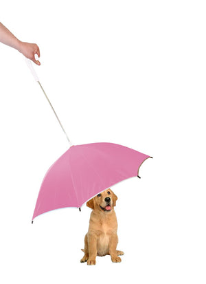 Pour-Protection Umbrella With Reflective Lining And Leash Holder - Pet Totality