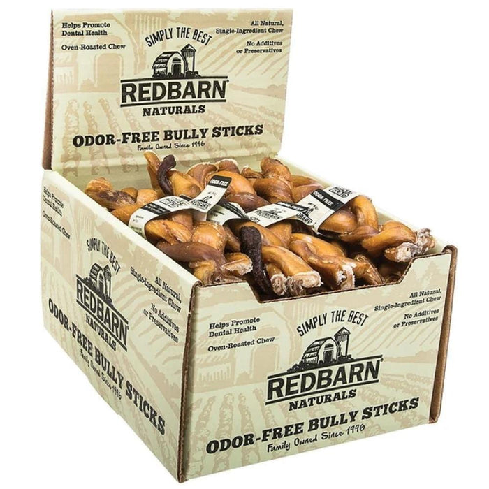 Redbarn Odor Free Braided Bully Stick 20Ea/7In