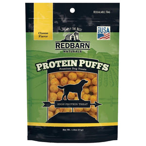 Redbarn Protein Puffs Dog Treats Cheese 1.8Oz - Pet Totality