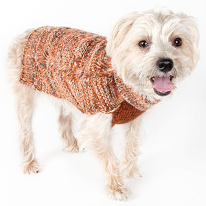 Royal Bark Heavy Cable Knitted Designer Fashion Dog Sweater - Pet Totality