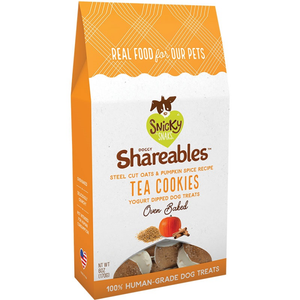 Snicky Snaks Dog Shareables Oats & Pumpkin Tea Cookies 6 Oz. - Pet Totality