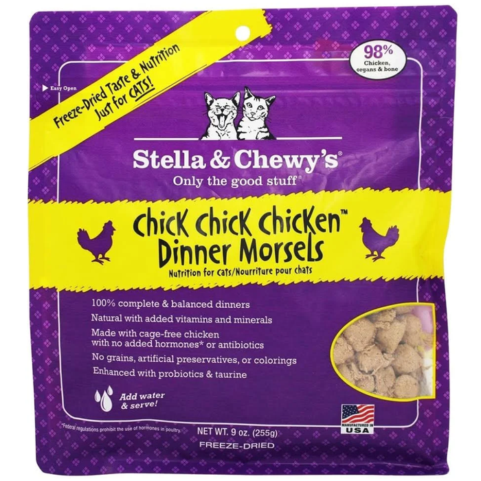 Stella & Chewys Cat Freeze Dried Chick Chick Chicken Dinner 9 Oz.