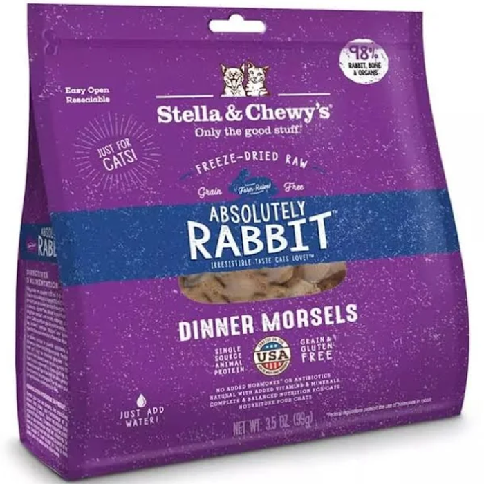 Stella & Chewy'S Cat Freeze-Dried Rabbit Dinner 3.5Oz