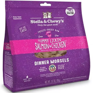 Stella & Chewys Cat Freeze Dried Yummy Lickin' Salmon & Chicken Dinner 3.5 Oz. - Pet Totality