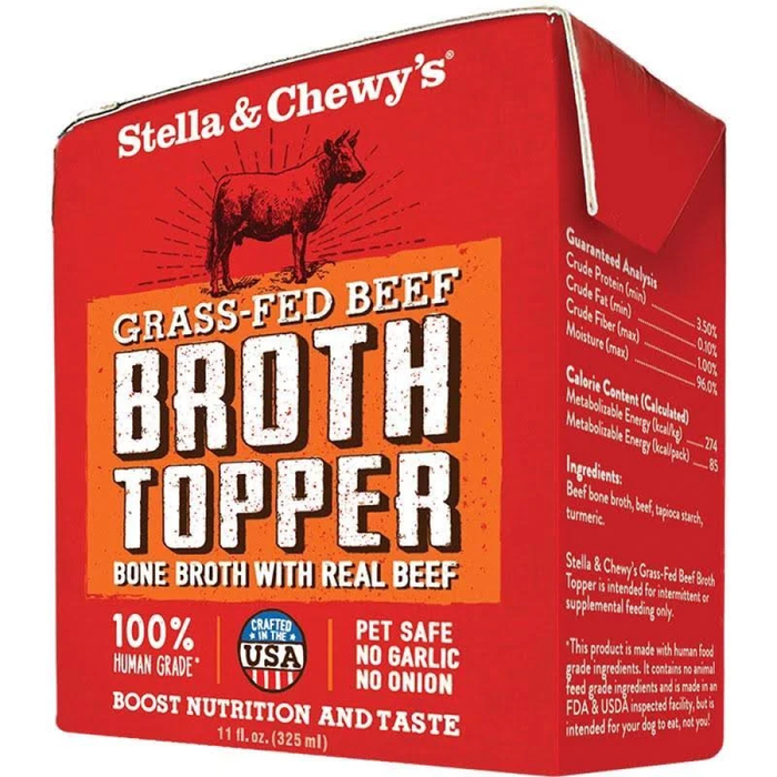 Stella & Chewy'S Dog Broth Topper Grass Fed Beef 11Oz