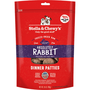 Stella & Chewys Dog Freeze-Dried Dinner Patties Rabbit 25Oz - Pet Totality