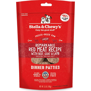 Stella & Chewys Dog Freeze Dried Dinner Red Meat 5.5 Oz. - Pet Totality