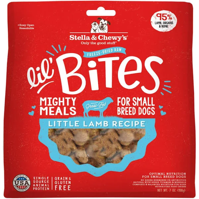 Stella & Chewys Dog Freeze-Dried Lil Bites Lamb 7Oz