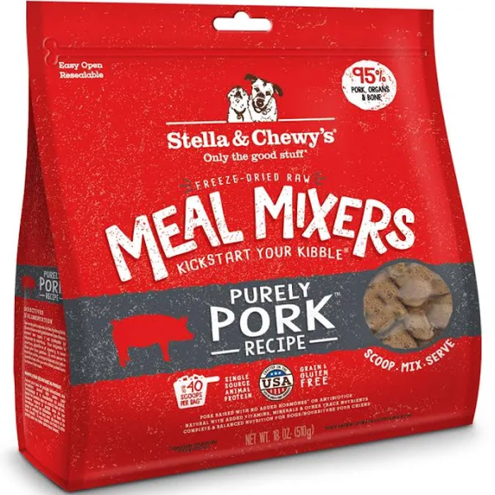 Stella & Chewys Dog Freeze-Dried Mixer Pork 18Oz