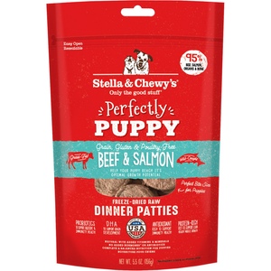 Stella & Chewys Dog Freeze Dried Puppy Beef Salmon 5.5 Oz. - Pet Totality
