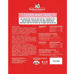 Stella & Chewys Dog Freeze-Dried Treat Chicken Hearts 11.5Oz - Pet Totality