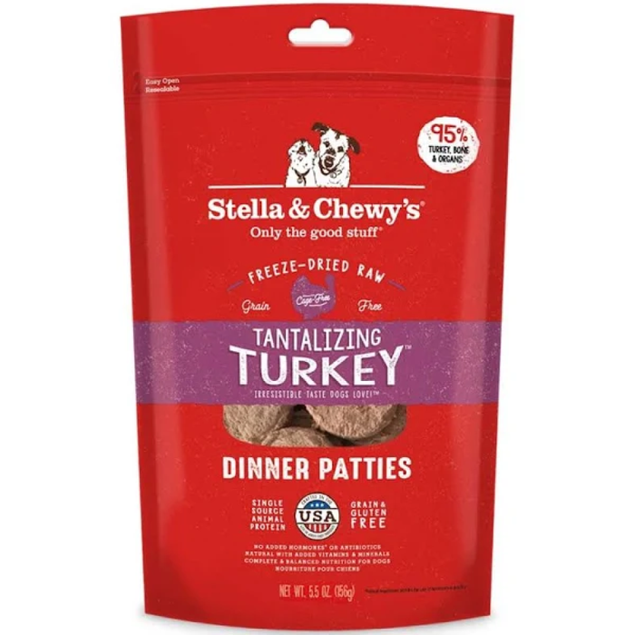 Stella & Chewy'S Dog Freeze-Dried Turkey Dinner Patties 5.5Oz