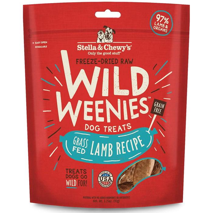 Stella & Chewys Dog Freeze Dried Weenie Lamb 3.25 Oz.