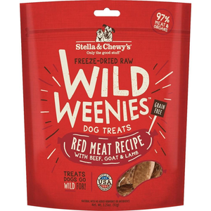 Stella & Chewys Dog Freeze Dried Weenie Red Meat 3.25 Oz. - Pet Totality