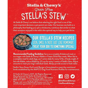 Stella & Chewy'S Dog Stew Grass Fed Lamb 11Oz - Pet Totality