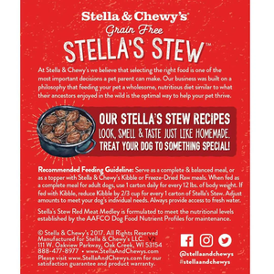 Stella & Chewys Dog Stew Red Meat Medley 11Oz (Case Of 12) - Pet Totality