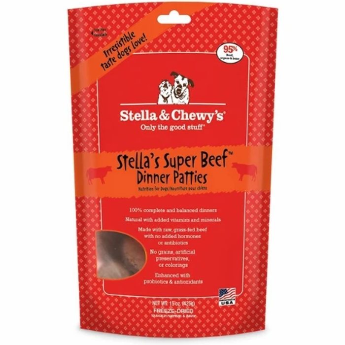 Stella & Chewys Freeze Dried Dog Food- Beef 15Oz