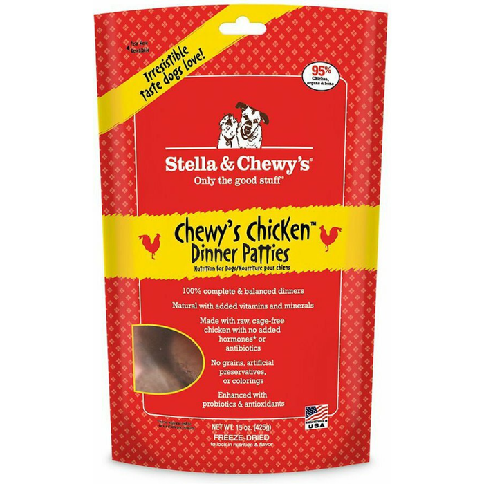 Stella & Chewys Freeze Dried Dog Food- Chicken 15Oz