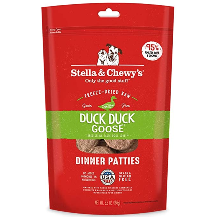 Stella & Chewys Freeze Dried Dog Food- Duck 5.5Oz