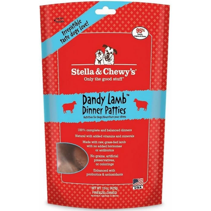 Stella & Chewys Freeze Dried Dog Food-Lamb 15Oz