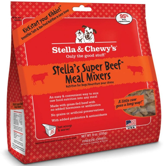 Stella & Chewys Freeze Dried Dog  Food-Mixers Beef 9Oz