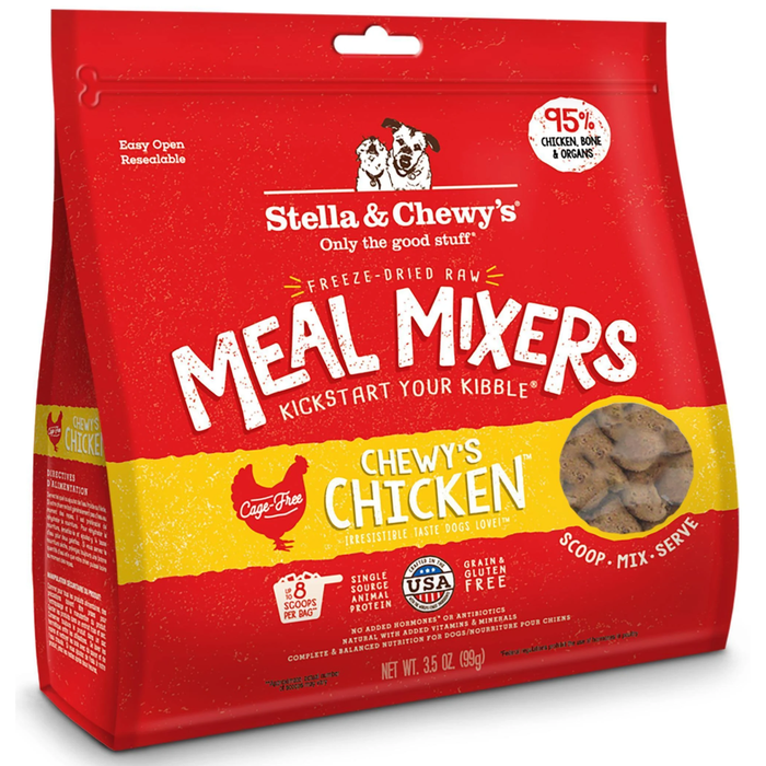 Stella & Chewys Freeze Dried Dog  Food-Mixers Chicken 3.5Oz