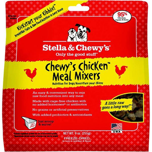 Stella & Chewys Freeze Dried Dog  Food-Mixers Chicken 9Oz - Pet Totality