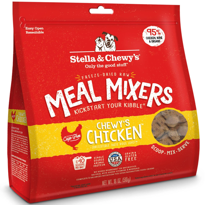 Stella & Chewys Freeze Dried Dog  Food-Mixers Chicken18Oz