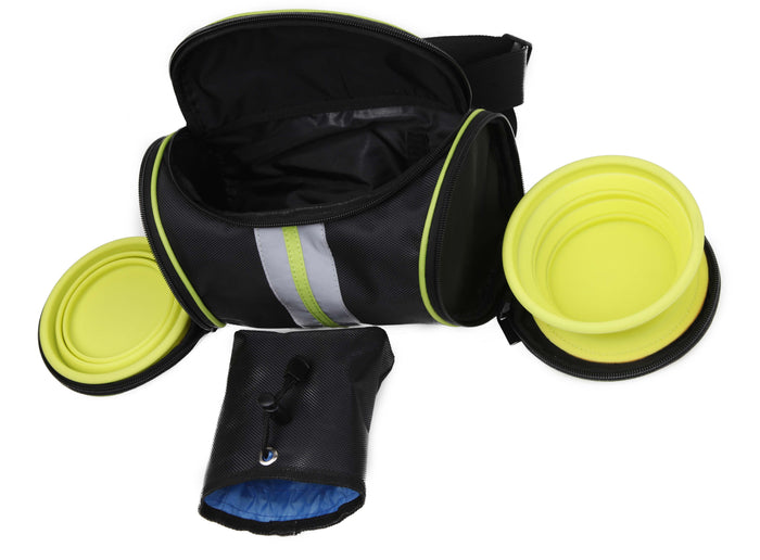 The Ultimate Hands Free Food and Water Travel Waistband Pouch Belt
