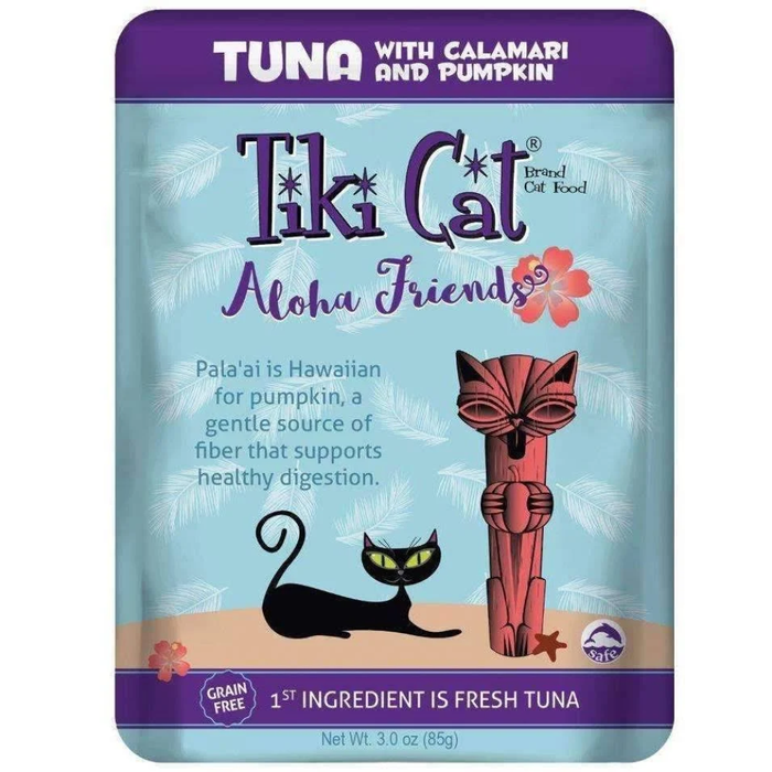 Tiki Pets Cat Aloha Tuna Calmari 3 Oz. Pouch(Case Of: 12)