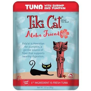 Tiki Pets Cat Aloha Tuna Shrimp 3 Oz. Pouch(Case Of: 12) - Pet Totality