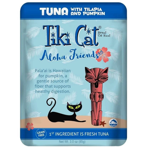 Tiki Pets Cat Aloha Tuna Talapia 3 Oz. Pouch(Case Of: 12) - Pet Totality