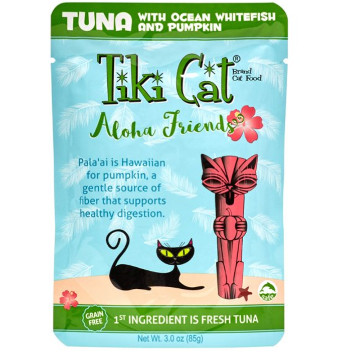 Tiki Pets Cat Aloha Tuna Whitefish 3 Oz. Pouch(Case Of: 12)