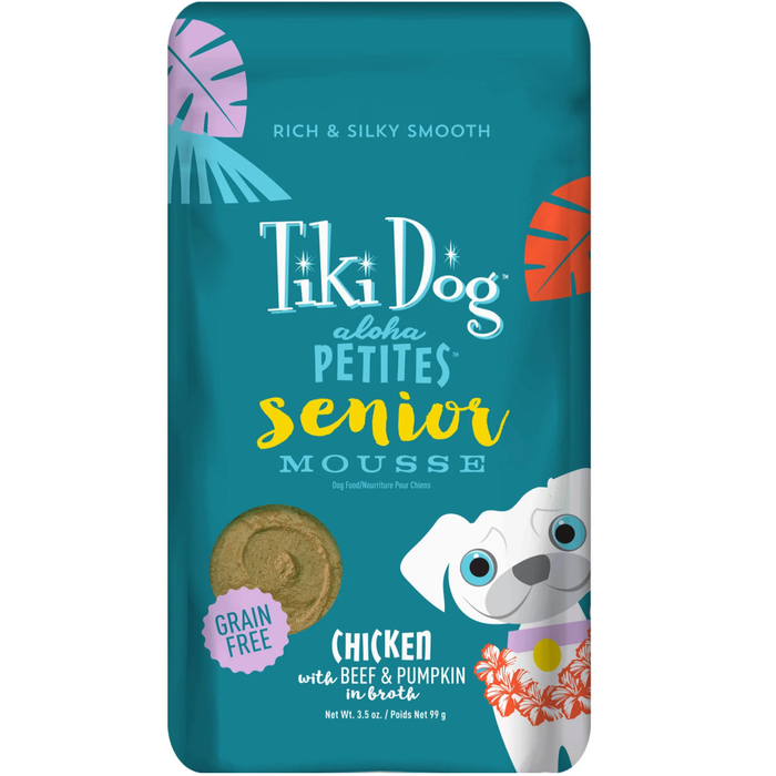 Tiki Pets Dog Aloha Mousse Senior 3.5 Oz.(Case Of: 12)
