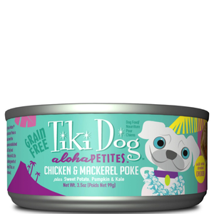 Tiki Pets Dog Aloha Pack E Chicken Mackerel3.5 Oz.(Case Of: 24) - Pet Totality