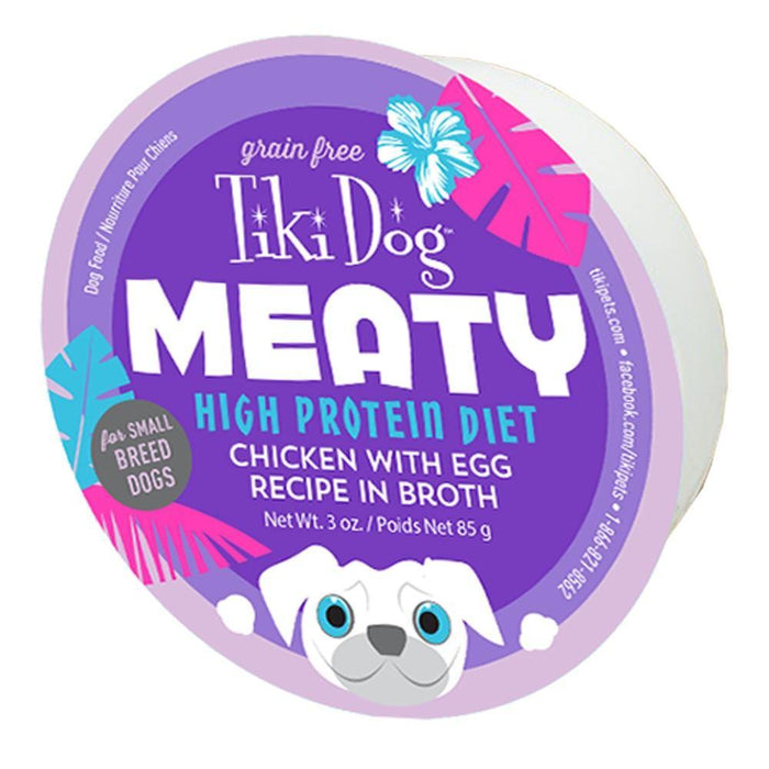 Tiki Pets Dog Mighty Chicken Egg 3 Oz.(Case Of: 8)