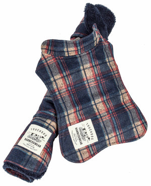 Touchdog  2-In-1 Tartan Plaided Dog Jacket With Matching Reversible Dog Mat - Pet Totality