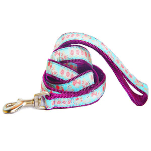 Touchdog 'Avery Patterned' Tough Stitched Embroidered Collar and Leash - Pet Totality