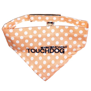 Touchdog 'Bad-to-the-Bone' Polka Patterned Fashionable Velcro Bandana - Pet Totality