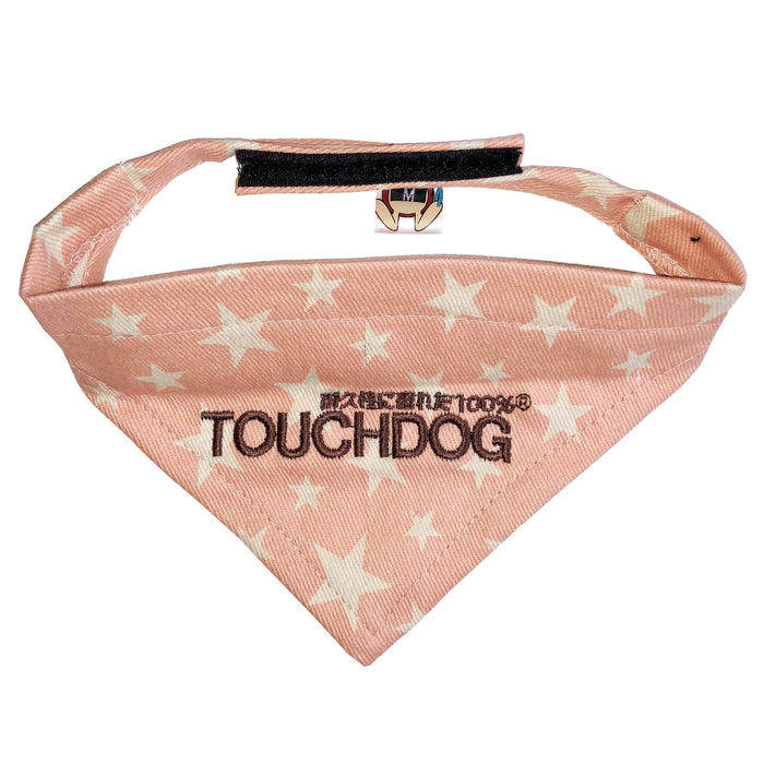Touchdog 'Bad-to-the-Bone' Star Patterned Fashionable Velcro Bandana