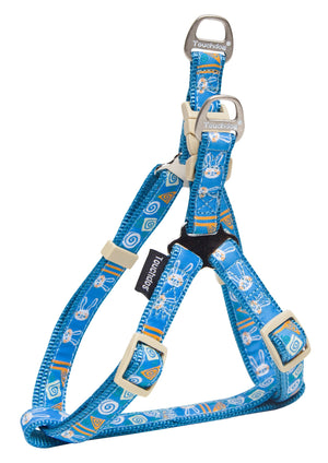 Touchdog 'Caliber' Designer Embroidered Fashion Pet Dog Leash And Harness Combination - Pet Totality