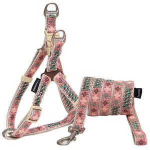 Touchdog 'Carpentry Patterned' Tough Stitched Dog Harness and Leash - Pet Totality