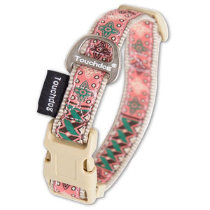Touchdog 'Carpentry Patterned' Tough Stitched Embroidered Collar and Leash - Pet Totality