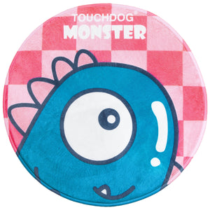 Touchdog Cartoon Shoe-faced Monster Rounded Cat and Dog Mat - Pet Totality